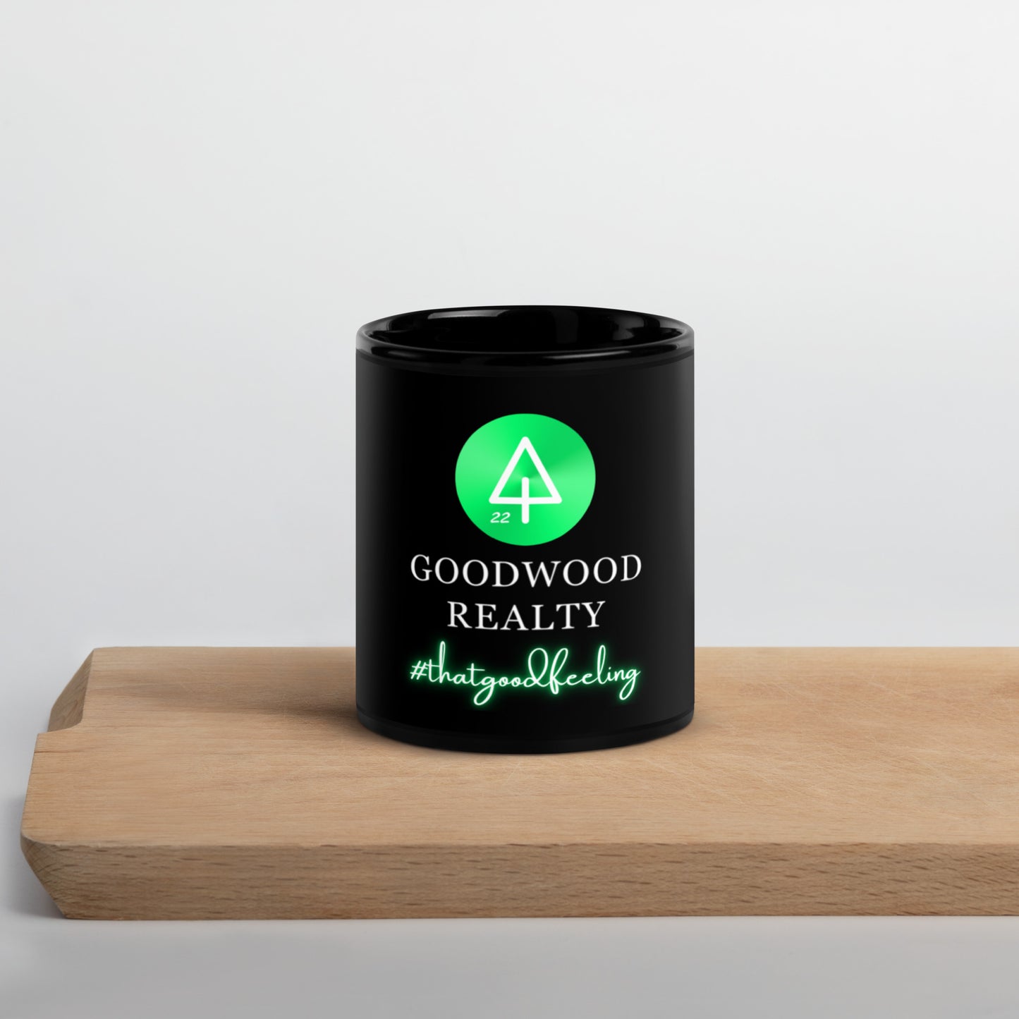 That Good Feeling Black Glossy Mug