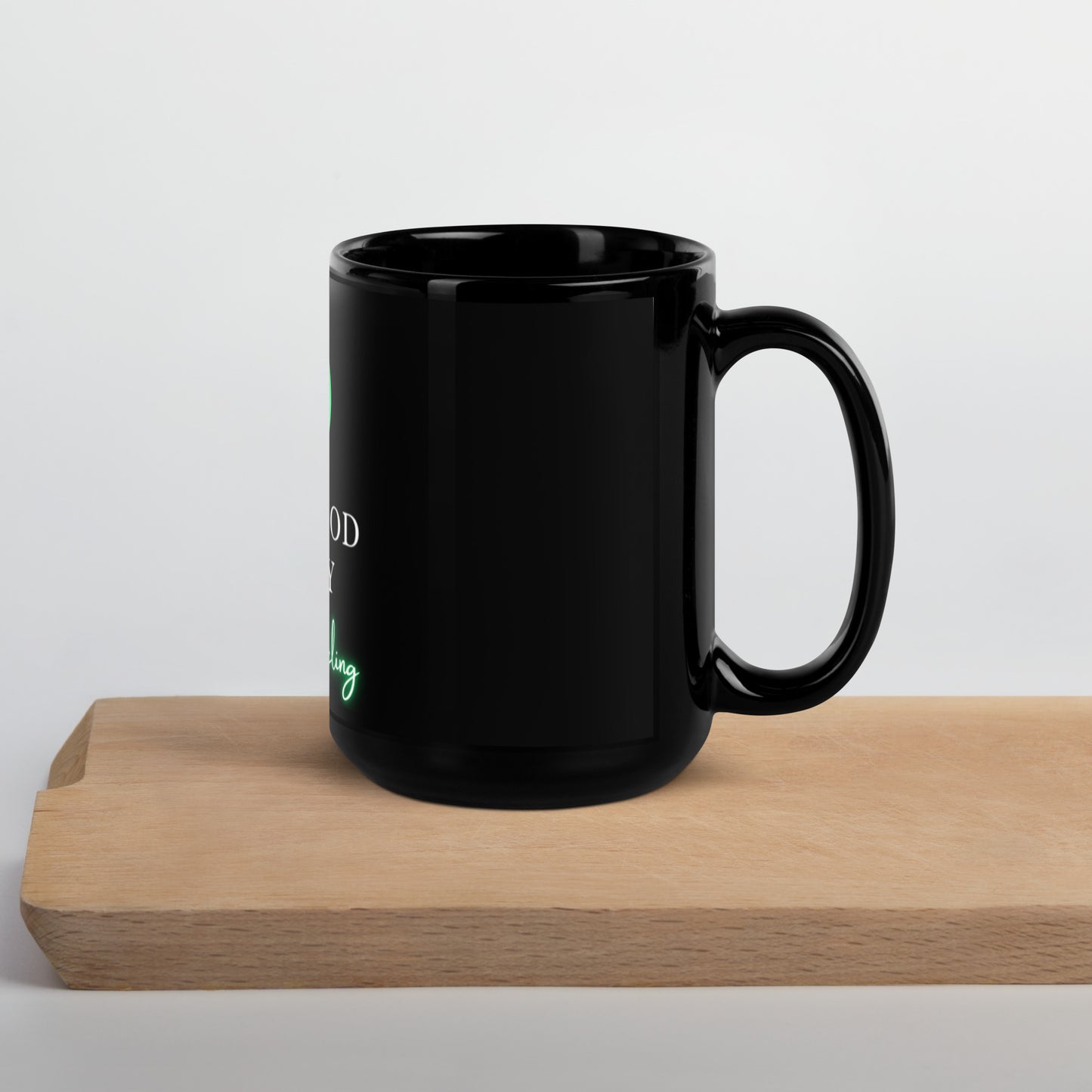 That Good Feeling Black Glossy Mug